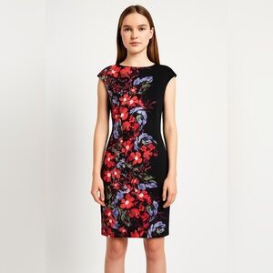 The Stitch Fix Wisp Black Dress  Floral Design